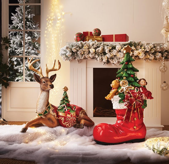 Renna con albero CHRISTMAS ART.81114 BRANDANI