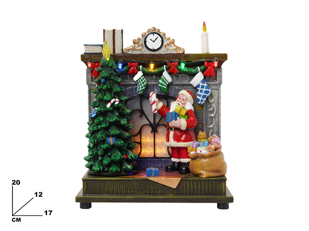 CAMINETTO BABBO NATALE- MAZZEO