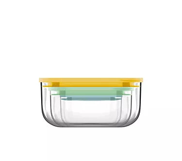 SET 3 CONTENITORI IN VETRO CON COPERCHIO -GUZZINI