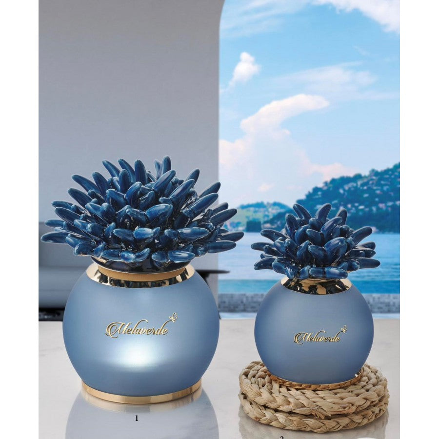 Lampada sfera Anemone blu MELAVERDE