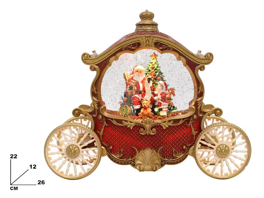 AMPOLLA CARROZZA DI BABBO NATALE - MAZZEO