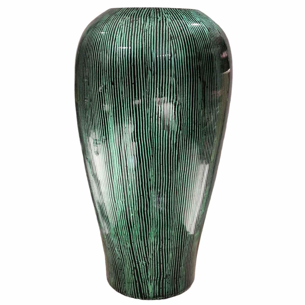 Vaso Ceramica Sumatra Verde cm.18x40 Ambienti Glamour