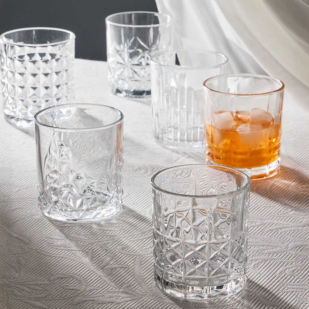 SET 6 BICCHIERI 345Cc VETRO TRASPARENTE LINEA OTTOMAN - ANDREA FONTEBASSO