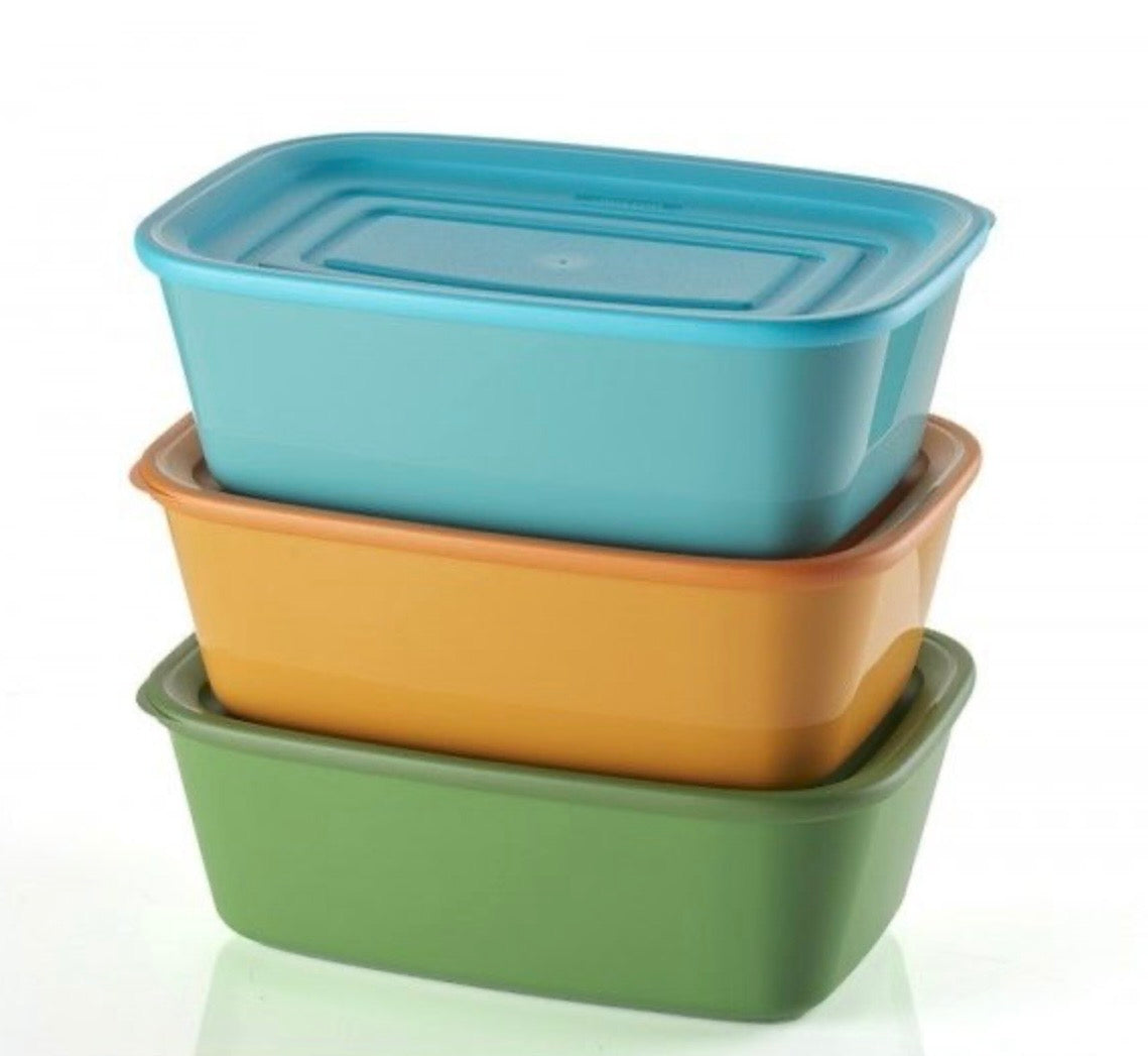 SET 3 CONTENITORI RETTANGOLARI CHEF LINE - GUZZINI