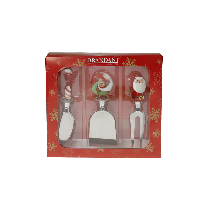 SET 3 PZ Coltelli formaggio CHRISTMAS ART.81102 BRANDANI