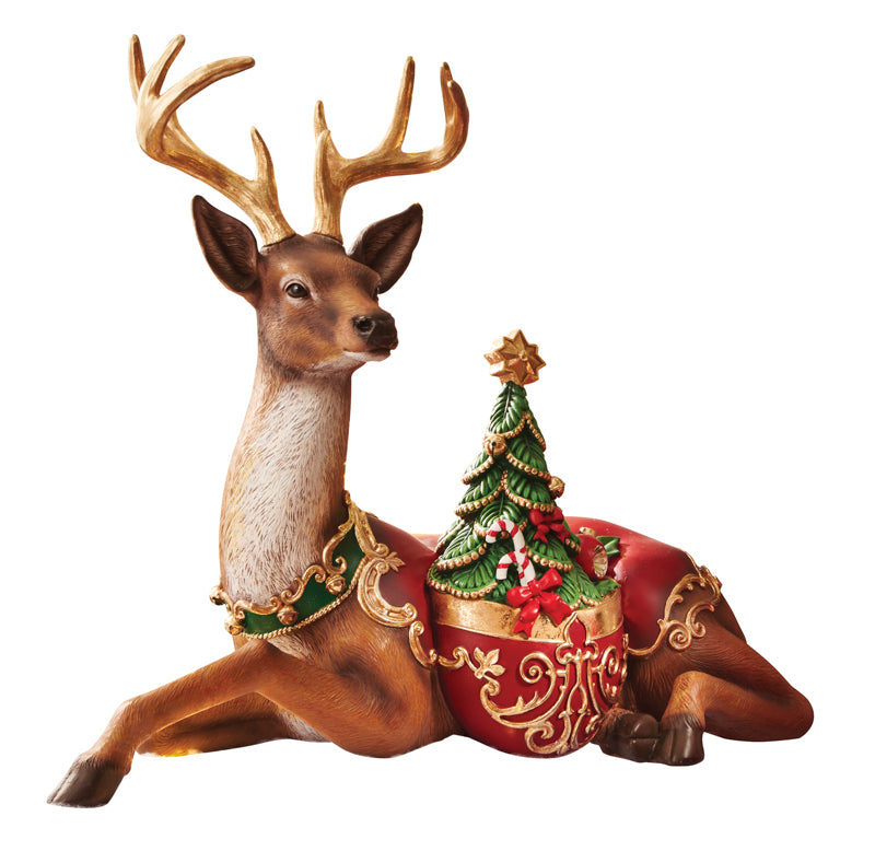 Renna con albero CHRISTMAS ART.81114 BRANDANI