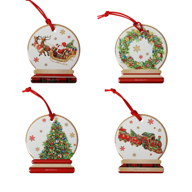 Set 4 pz decoration CHRISTMAS ART.89935 BRANDANI