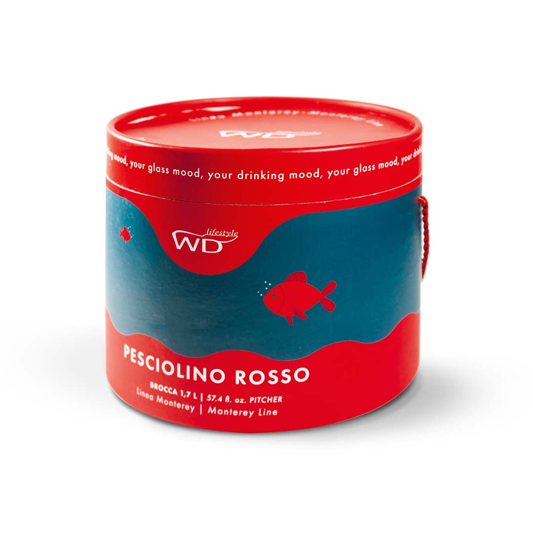 BROCCA IN VETRO BOROSILICATO CON SOGGETTO IN VETRO COLORATO ALL’INTERNO - WD LIFE STYLE