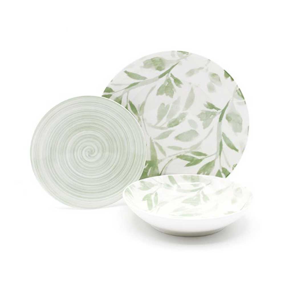SERVIZIO 18PZ FLOWER VERDE - CASA MILANO