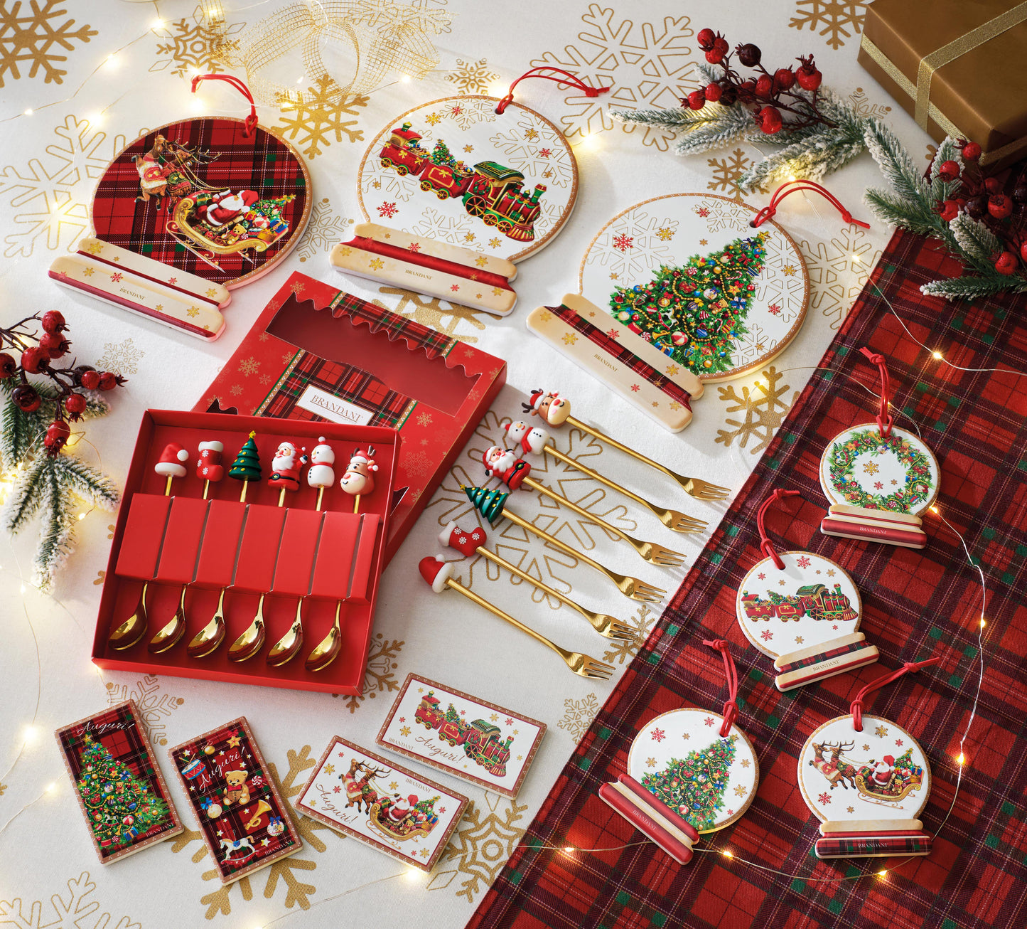 Set 4 pz decoration CHRISTMAS ART.89935 BRANDANI