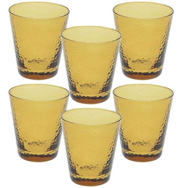 SET 6 BICCHIERI 330Cc AMBRA VETRO ALICE - ANDREA FONTEBASSO