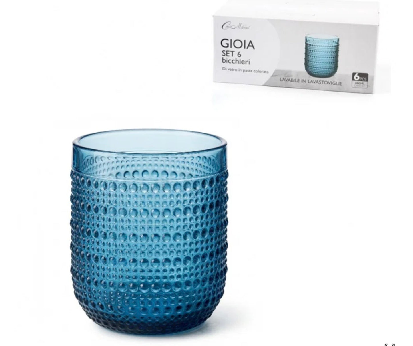 SERVIZIO BICCHIERI GIOIA AZZURRO - CASA MILANO