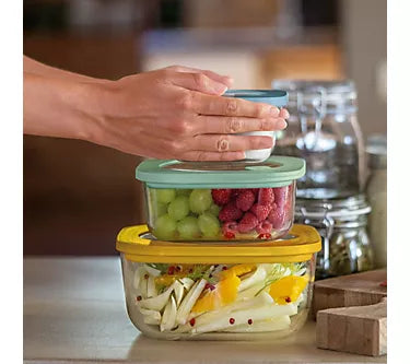 SET 3 CONTENITORI IN VETRO CON COPERCHIO -GUZZINI