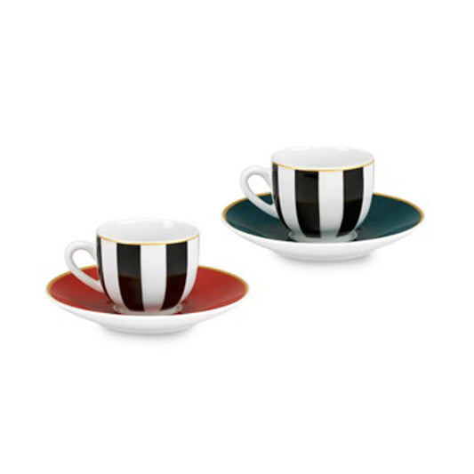 SET 6 TAZZINE DA CAFFÈ CON PIATTINO ROYAL - FADE