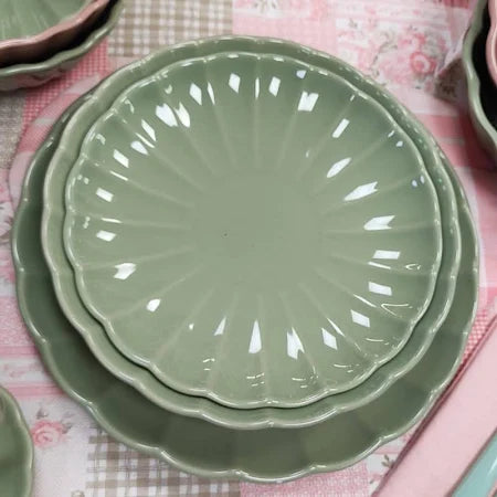 Servizio 18 pz piatti VERDE SALVIA CALIPSO BRANDANI